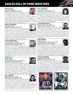 Eagles Hall of Fame - Philadelphia Eagles