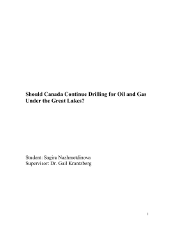 Should Canada Continue Drilling for Oil and Gas Under the Great