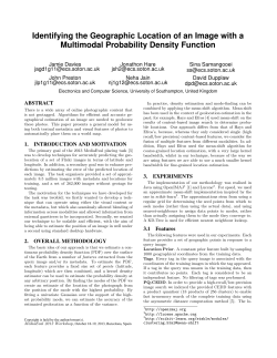 Identifying the Geographic Location of an Image with