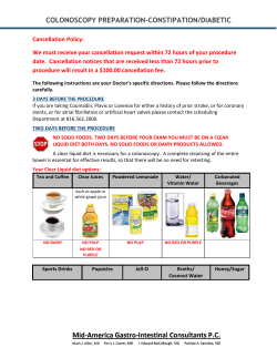 colonoscopy preparation-constipation/diabetic 4