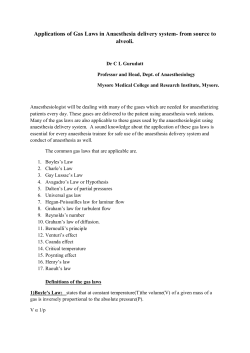 Gas laws- Dr.Gurudatt