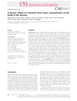 A Nuclear Attack on Traumatic Brain Injury: Sequestration of Cell
