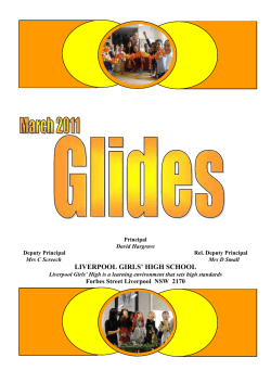 GLIDES March 2011 - Liverpool Girls` High School
