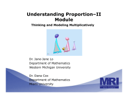 Understanding Proportion - II