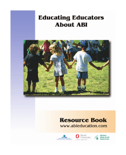 Educating Educators About ABI