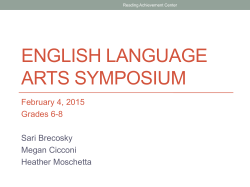 English Language Arts Symposium