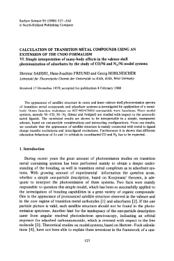 CALCULATION OF TRANSITION METAL COMPOUNDS USING AN