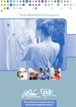 Skin Markers Catalogue - Precision Dynamics Corporation