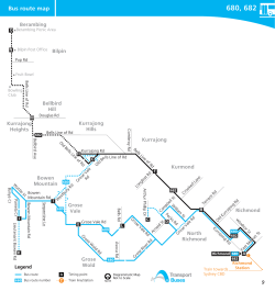 Richmond - Kurrajong, Grose Vale, Bowen Mountain