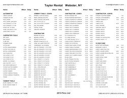 Taylor Rental Webster, NY
