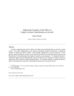 Addressing Causality in the Effect of Capital