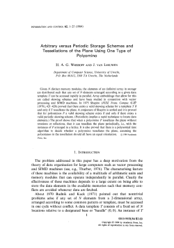 Arbitrary versus Periodic Storage Schemes and Tessellations of the