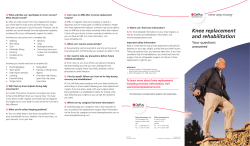 Knee replacement and rehabilitation