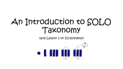 An Introduction to SOLO Taxonomy