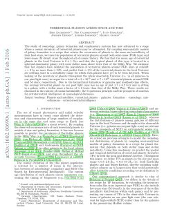 Terrestrial planets across space and time