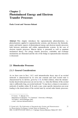 Photoinduced Energy and Electron Transfer Processes