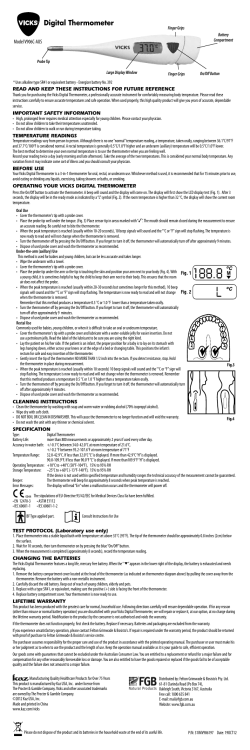 Digital Thermometer - FGB Natural Products