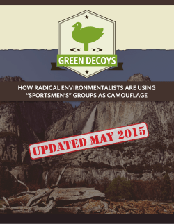 How Radical Environmentalists are Using