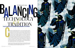 Balancing Technology and Tradition: The Example of
