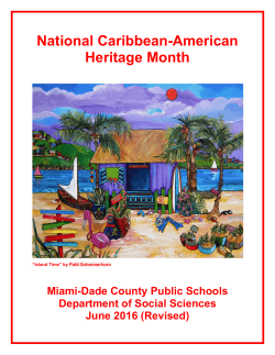 National Caribbean-American Heritage Month - Miami