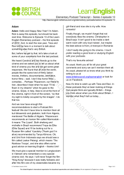 transcript - British Council Learn English