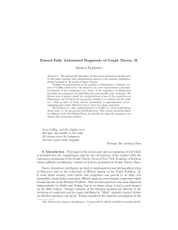 Toward Fully Automated Fragments of Graph Theory, II.