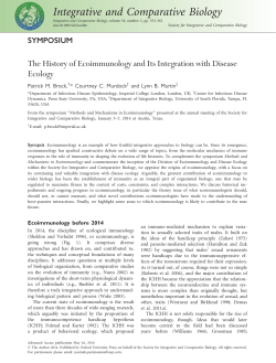 The History of Ecoimmunology and Its Integration with Disease