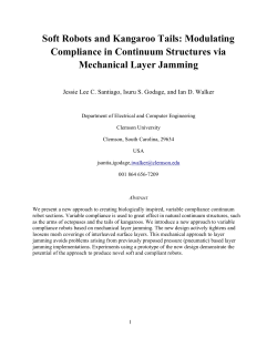 Soft Robots and Kangaroo Tails