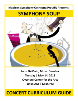 symphony soup - Madison Symphony Orchestra