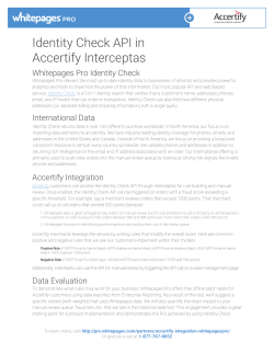 interceptas integration p1