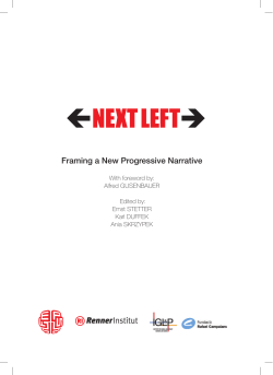 Framing a New Progressive Narrative