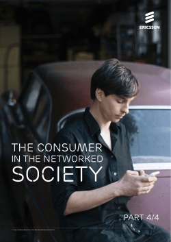 The consumer in the Networked Society