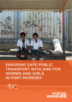 ensuring safe public transport with and for women and