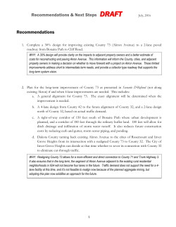 Pine Bend Draft Recommendations