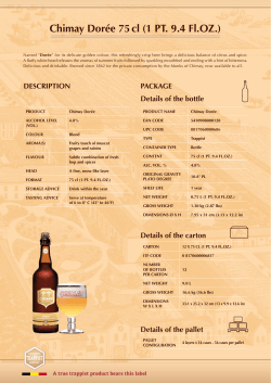 Chimay Dor&eacute;e 75 cl (1 PT. 9.4 Fl.OZ.)