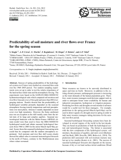 Predictability of soil moisture and river flows over France for the