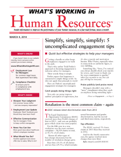 Simplify, simplify, simplify: 5 uncomplicated engagement tips