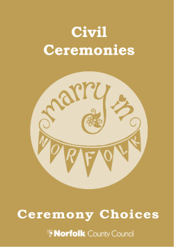 Civil Ceremonies - Norfolk County Council