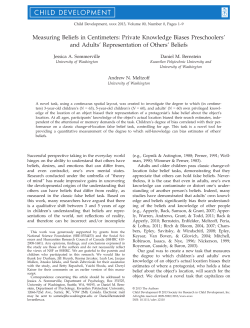 Measuring Beliefs in Centimeters: Private