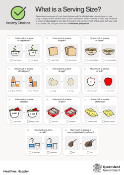 Serving size quiz