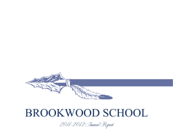 2011-2012 - Brookwood School