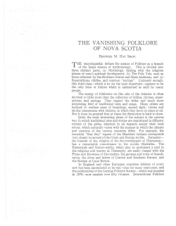 the vanishing folklore of nova scotia
