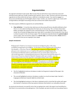 Argumentation - Nipissing University