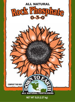 rock phosphate - Down To Earth Fertilizer
