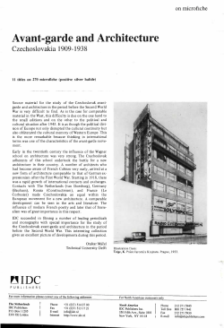 Avant-garde and Architecture