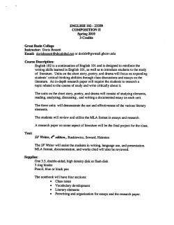 ENG 102 - Great Basin College