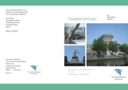 Taxation of Costs