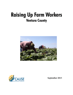 CAUSE Raising Up Farm Workers Ventura County September 2015