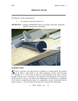 speed of sound - Rutgers Physics