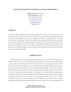 developing flood vulnerability map for north korea